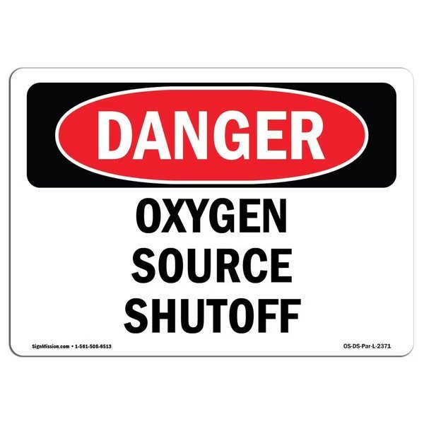 Safety Sign, OSHA Danger, 5